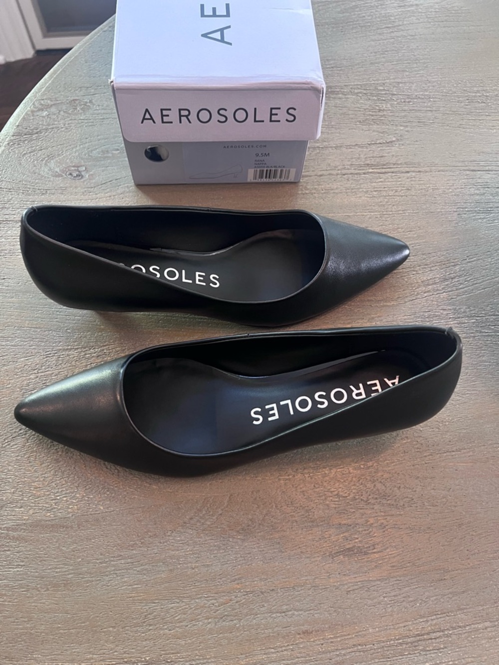 AEROSOLES Rana Kitten Heel Women's Pump Black NWOT - Picture 8 of 9